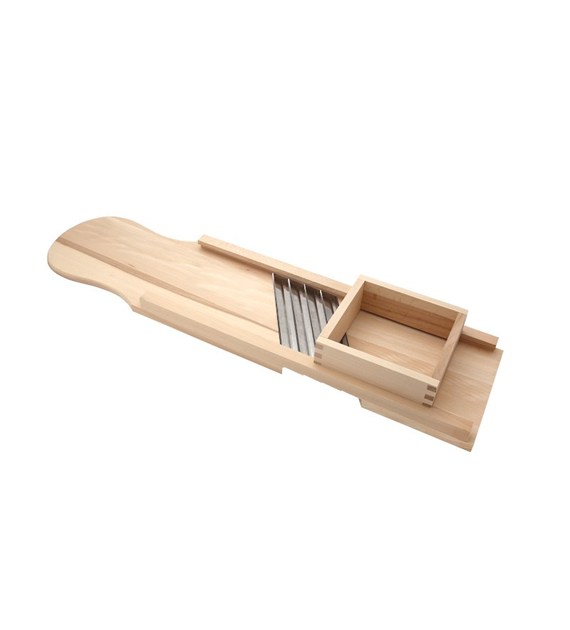 Szatkownica 4 nożowa z szufladką 90cm drewno