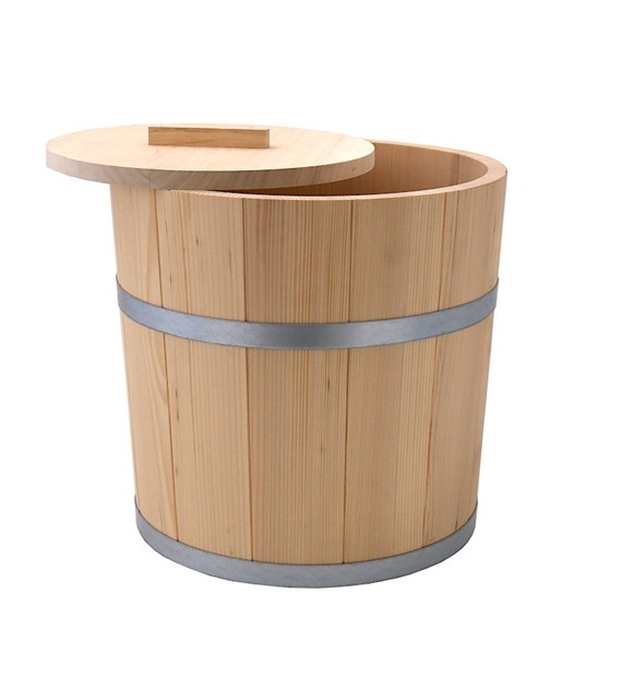 Beczka na kapustę ogórki 25L drewniana z pokrywą