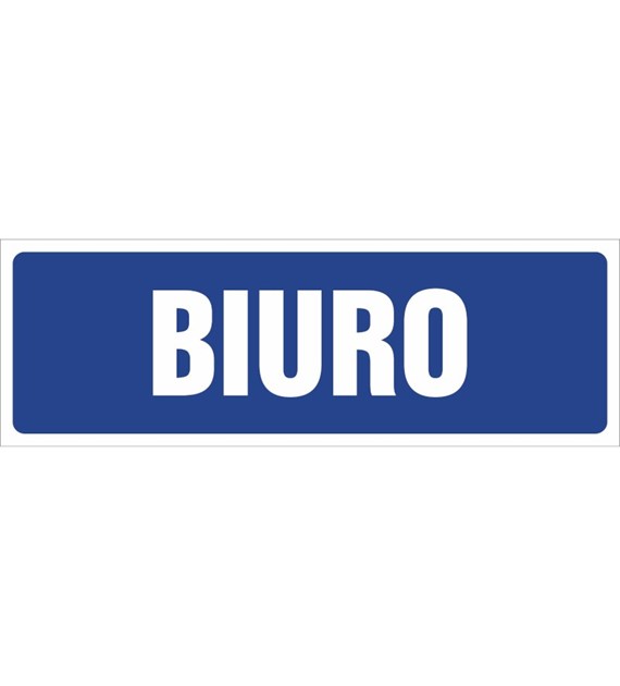 Tablica BIURO N (10X30)