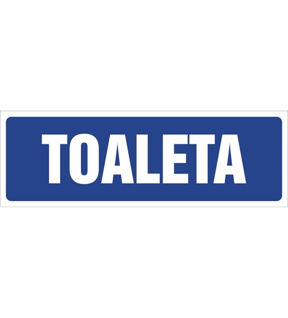 Tablica TOALETA N (10X30)