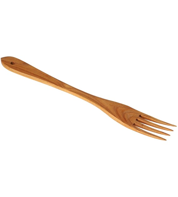 Widelec drewniany do grilla krótki ciemny