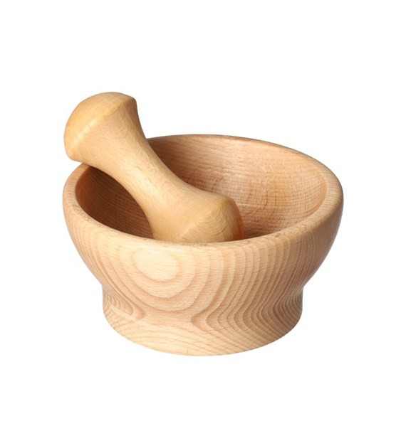 Moździerz mały drewniany 10cm