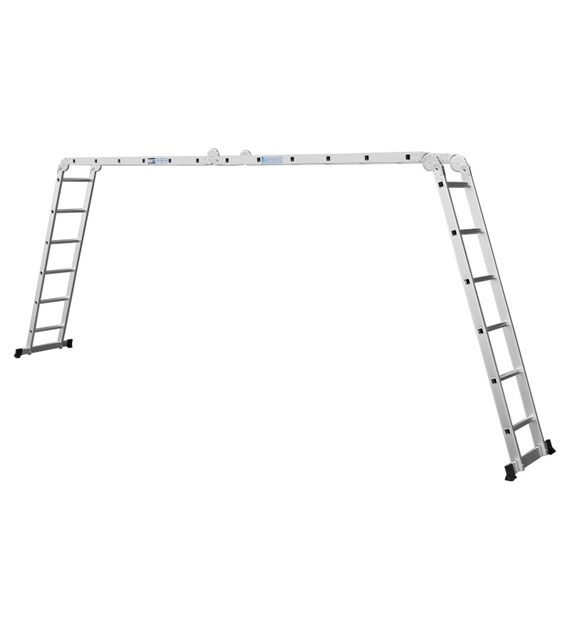Drabina alu 4x6 6.9m uniwersalna podest