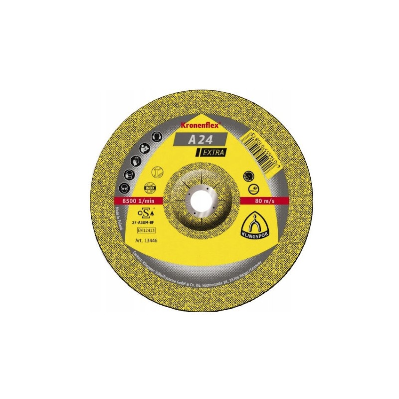 Tarcza szlifierska 125/6,0 KLINGSPOR A24 EX