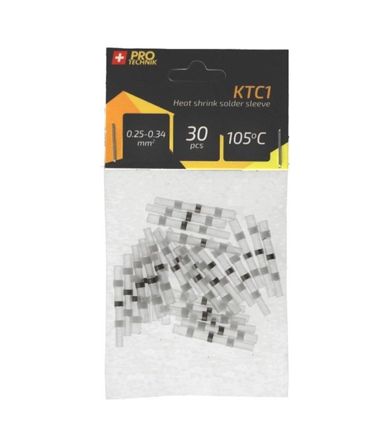 Koszulka termokurczliwa+cyna 0.25-0.34mm 30sz biał
