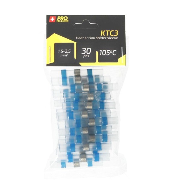 Koszulka termokurczliwa+cyna 1.5-2.5mm 30pcs nieb