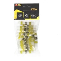 Koszulka termokurczliwa+cyna 4.0-6.0mm 20pcs żółte