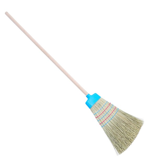 Miotła ze słomy trzcinowej 5x szyta osłona plastik