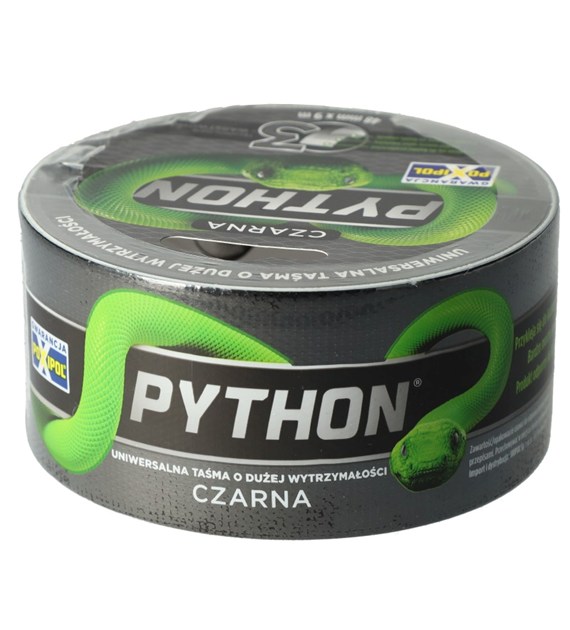 Taśma PYTHON uniwersalna 48mm x 9m mocna czarna