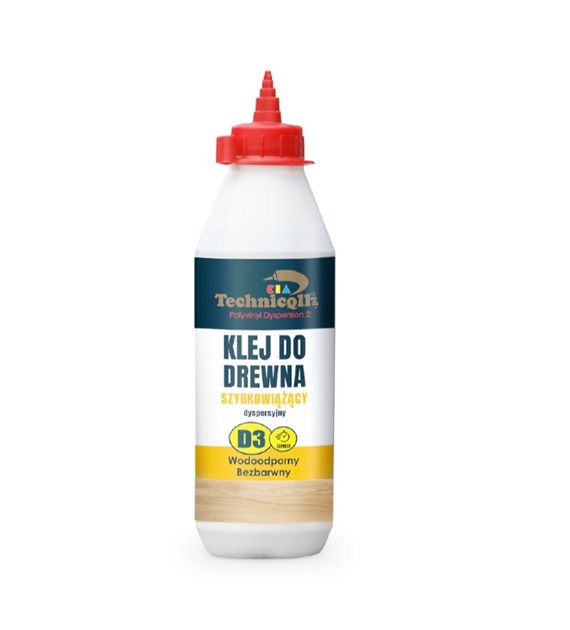 Klej do drewna D3 szybkowiążący 250ml TECHNICQLL