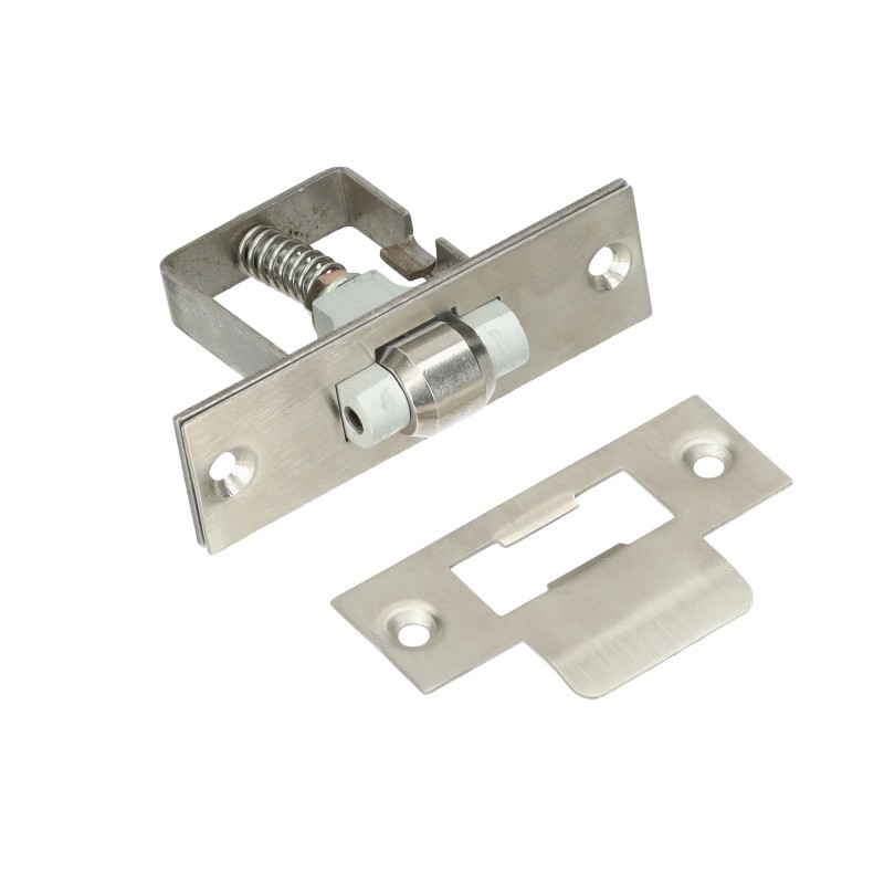 Zamek rolkowy wpuszczany 77x22mm srebrny