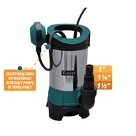 Pompa do wody z pływakiem 1100W VANDER