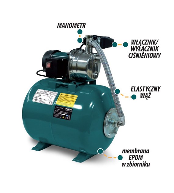 Pompa do wody hydroforowa 1200W VANDER