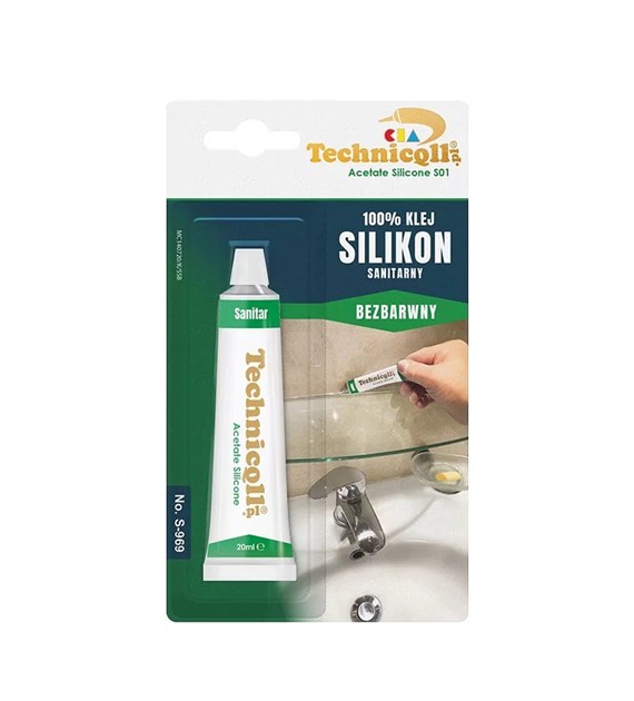 Silikon 20ml sanitarny bezbarwny