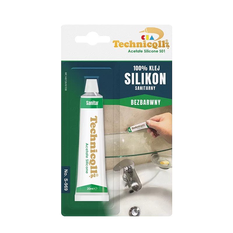 Silikon 20ml sanitarny bezbarwny