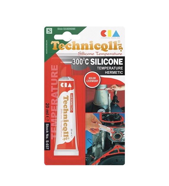 Silikon 20ml wysokotemperaturowy czerwony