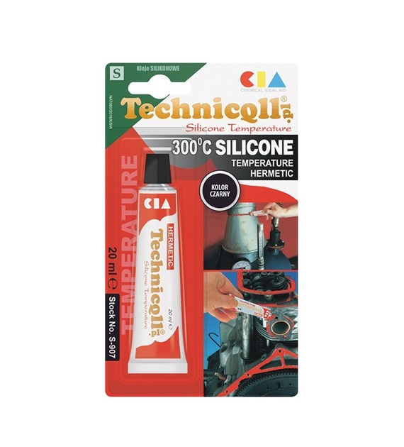 Silikon 20ml wysokotemperaturowy czarny