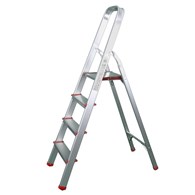 Drabina aluminiowa domowa 4 szczeble150kg PRO+ RED