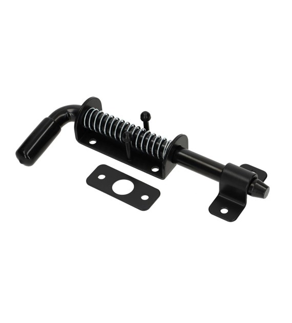 Rygiel do drzwi 220/12mm wąski sprężynowy czarny