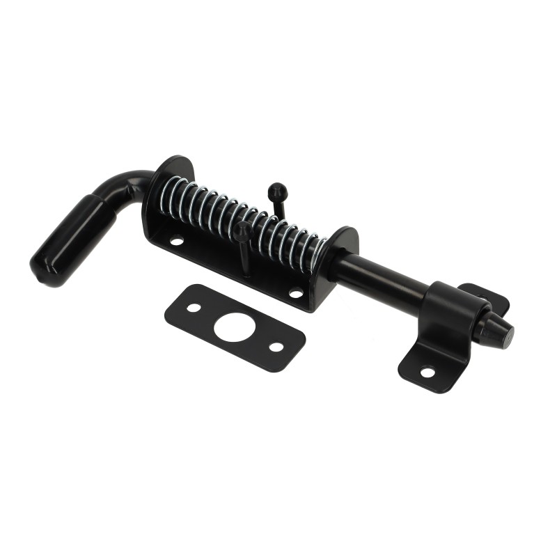 Rygiel do drzwi 220/12mm wąski sprężynowy czarny