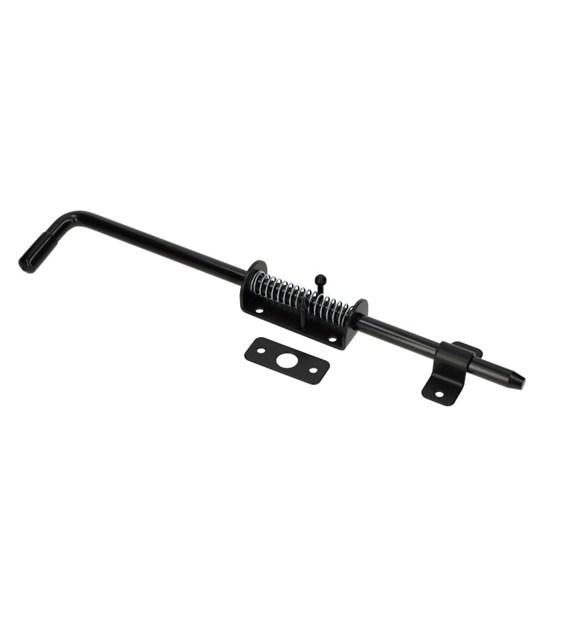 Rygiel do drzwi 420/14mm wąski sprężynowy czarny