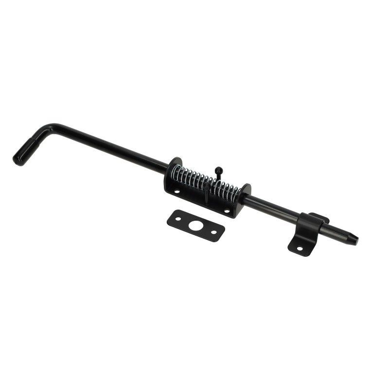 Rygiel do drzwi 420/14mm wąski sprężynowy czarny