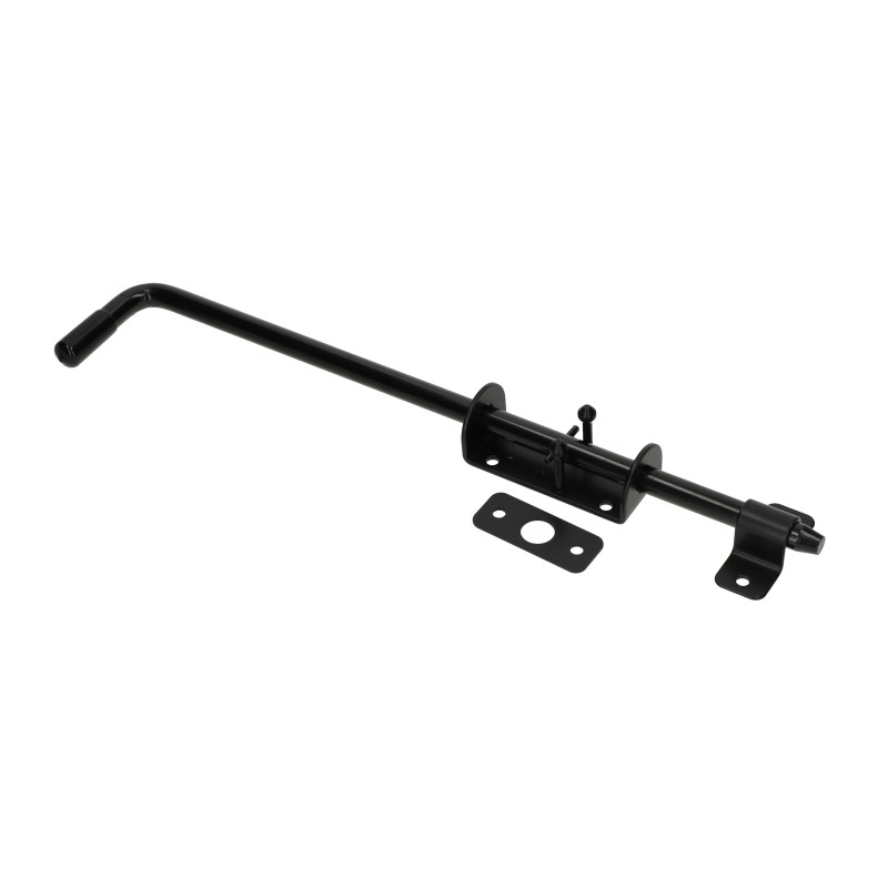 Rygiel do drzwi 420/14mm wąski do profili czarny