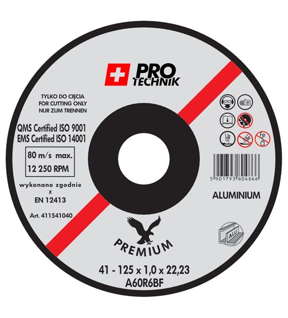 Tarcza do metali nieżelaznych aluminium 125 x1.6mm