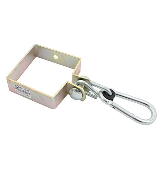 Hak do huśtawek z obejmą do belki 140/3mm kwadrat