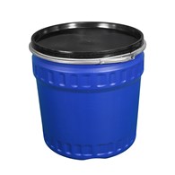 Beczka plastikowa 120L szeroka pokrywa obręczATEST