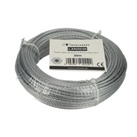 Lina stalowa w PCV odcinki 5/4mm x 30m 6x7