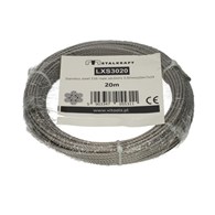 Lina stalowa nierdzewna odcinki 3 x20m 7x19 SS316