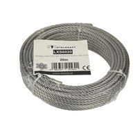 Lina stalowa nierdzewna odcinki 6 x20m 7x19 SS316