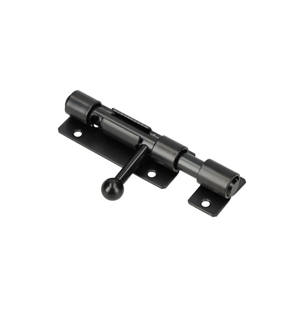 Zasuwa drzwiowa PRO+ HD 100x10mm nierdzewna czarna