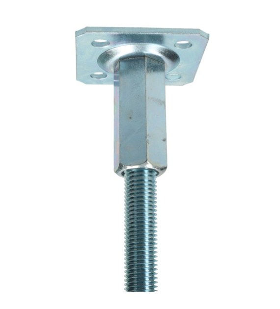 Podstawa słupa do wmurowania  80 M20x500 nakrętka