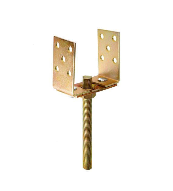Podstawa słupa 3D  2x regulacja 0-125 M20x 200mm