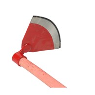Motyka czerwona półokrągła 190mm długa z trzonem