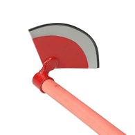 Motyka czerwona półokrągła 230mm z trzon