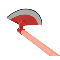 Motyka czerwona półokrągła 270mm z trzon