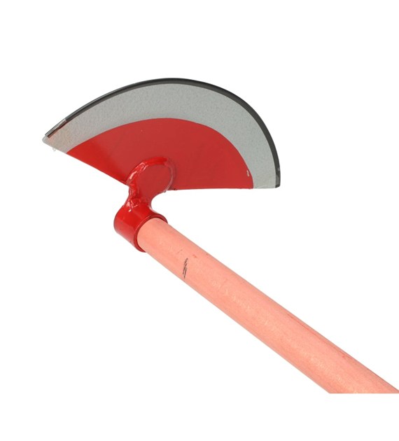 Motyka czerwona półokrągła 270mm z trzon