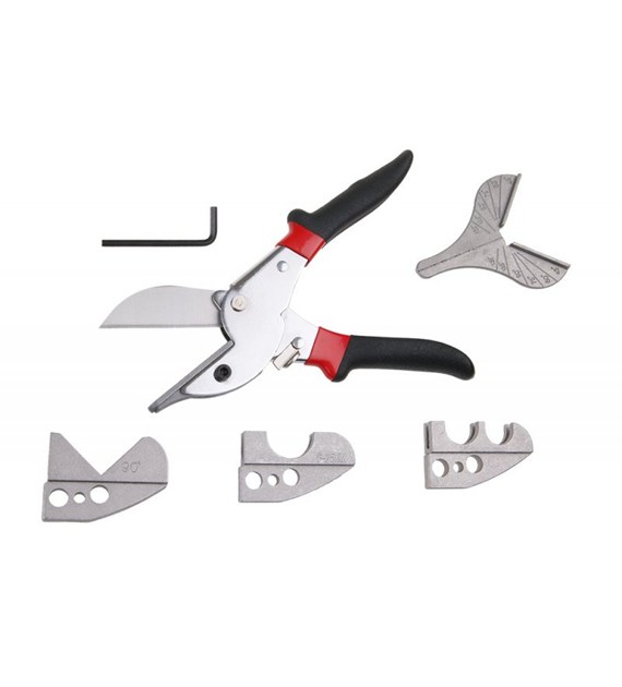 Nożyce do cięcia rur, profili PCV z kątomierzem