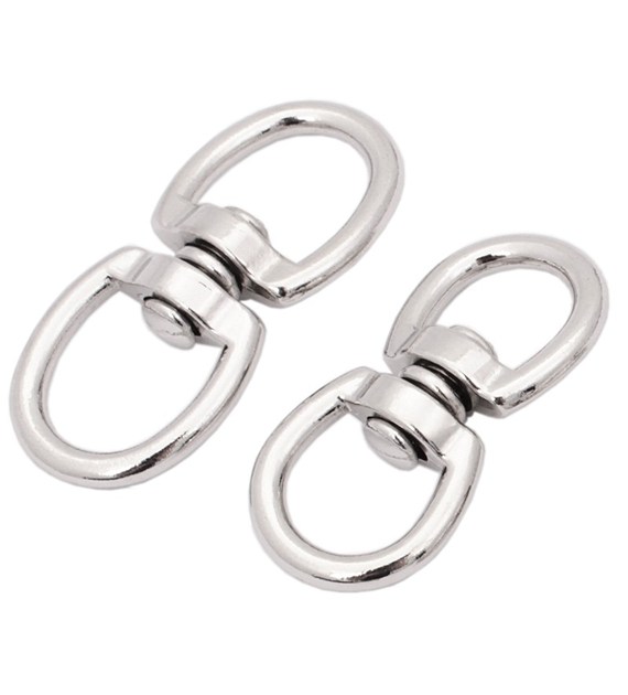 Okrętka krętlik obrotowy niklowany 62mm