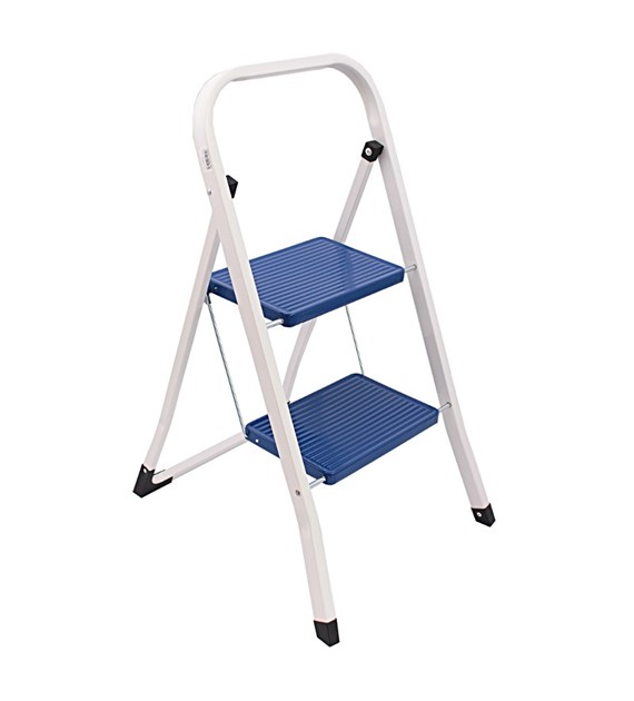 Drabina 2 stopnie metalowa malowana 80/50cm