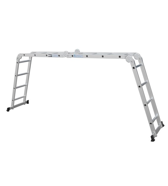 Drabina alu 4x4 4.7m uniwersalna podest