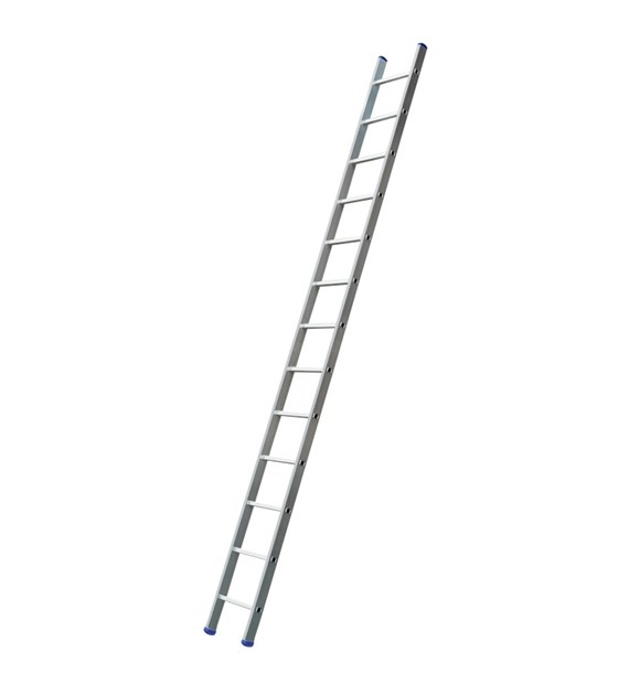 Drabina alum pojedyncza 1x 9 szczebli 2,40m