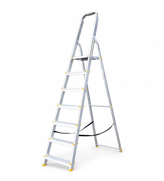 Drabina aluminiowa domowa 7 szczebli 120kg