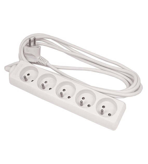 Przedłużacz domowy 3m 5gn. z/u   EPS-503