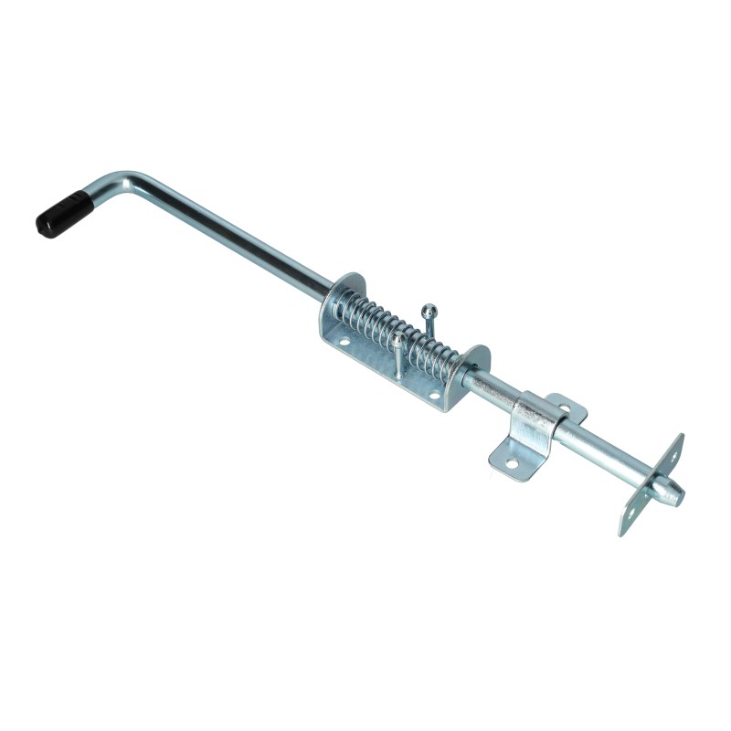 Rygiel do drzwi 420/14mm wąski ze sprężyną ocynk