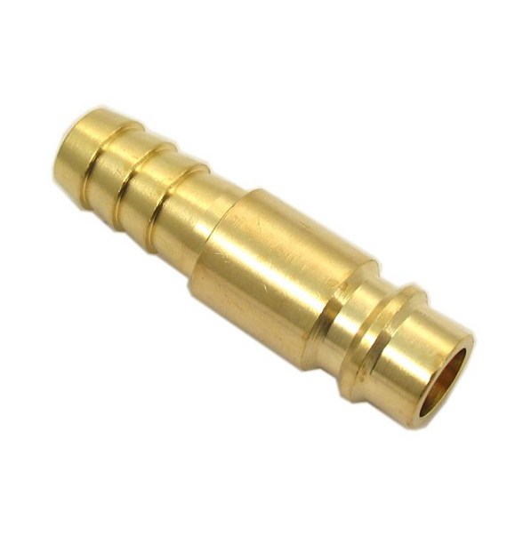 Szybkozłącze pneum. wtyk na wąż  9mm mosiądz