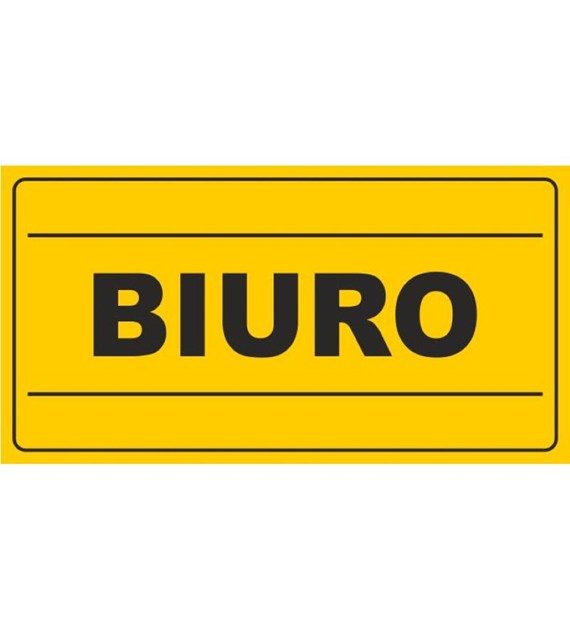Tablica BIURO  (12x22)